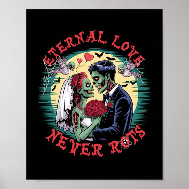 EExternal Kärlek Rots Zombie Bröllop Romantik Hal Poster (Framsidan)