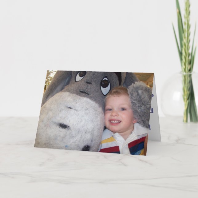 Eeyore-kort Inbjudan (Framsida)