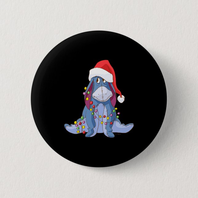 Eeyore Santa Claus  Knapp (Framsida)