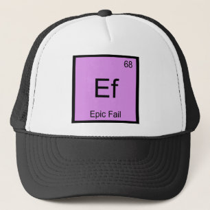 Ef - Episk Misslyckande Kemiskt Element Symbol Mem Truckerkeps