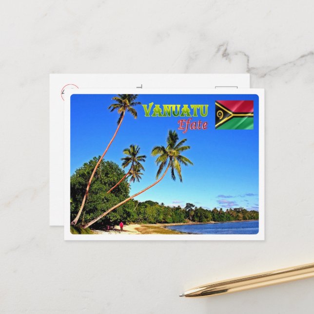Efate - Erakor Beach - Vanuatu - Vykort (Fram/Back In Situ)