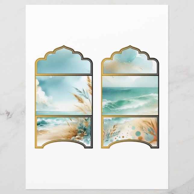 Efemera Mini Kuvert Scrapbooking Decoupage (Framsida)