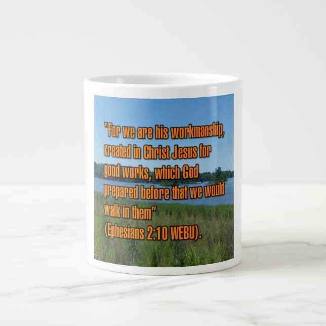 Efesiansbrevet 2:10 WEBU Mugg Jumbo Mugg (Framsidan)