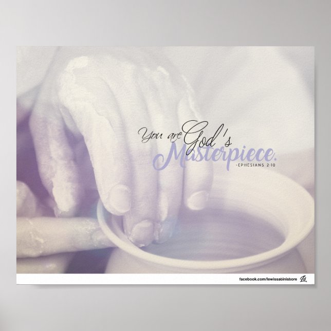 Efesier 2:10 - Du är Guds mästerverk Poster (Framsidan)