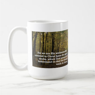 Efesier 2:10 inspirationell bibelverse kaffemugg