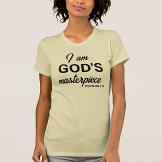 Efesier 2:10 Jag är Guds mästerverk, omvänd T Shirt