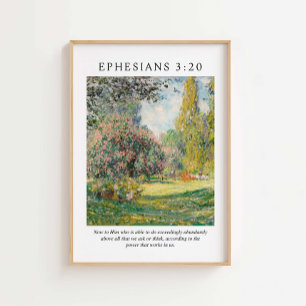 Efesier 3:20 Bible Verse Poster