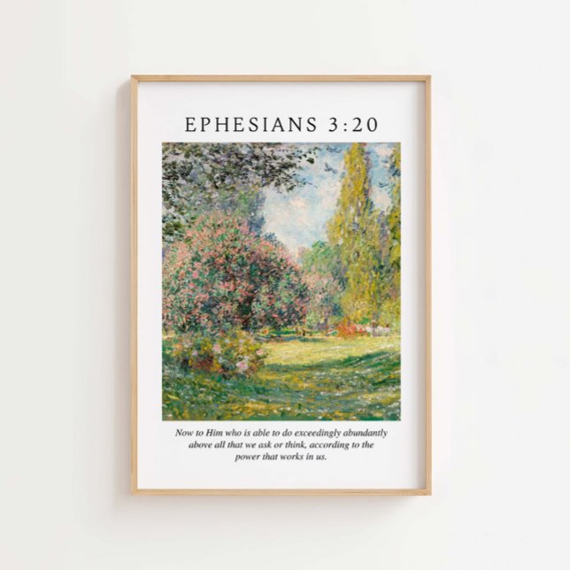 Efesier 3:20 Bible Verse Poster (Skapare uppladdad)