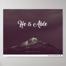 Efesier 3:20 - Han är Able Poster
