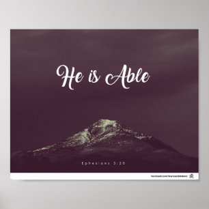 Efesier 3:20 - Han är Able Poster