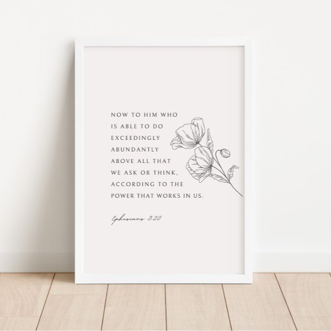 Efesier 3:20 Överskridande abudant Poster (Skapare uppladdad)