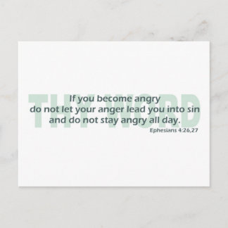 Efesier 4: 26-27 vykort