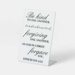 Efesier 4:32 Pedestal-tecken