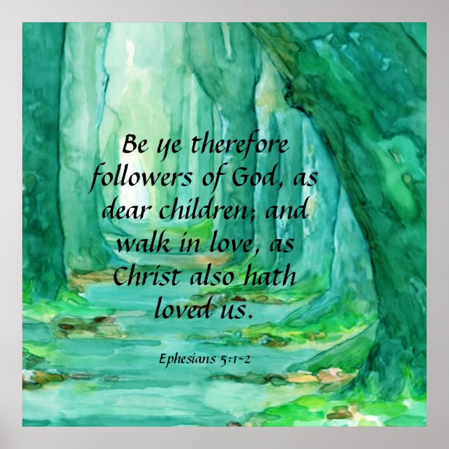 Efesier 5:1-2 poster (Framsidan)