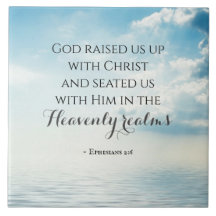 Efesierna 2:6 Gud uppfostrade oss med Kristus, Bib