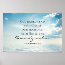 Efesierna 2:6 Gud uppfostrade oss med Kristus, Bib