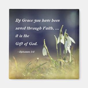 Efesierna 2:8 av Grace har du sparats bibel Magnet