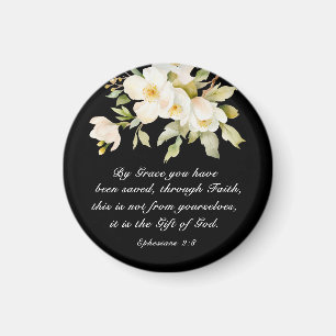 Efesierna 2:8 Med Grace har du sparat Bible Magnet