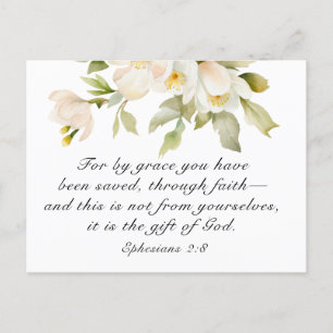 Efesierna 2:8 Med Grace har du sparat Bible Vykort