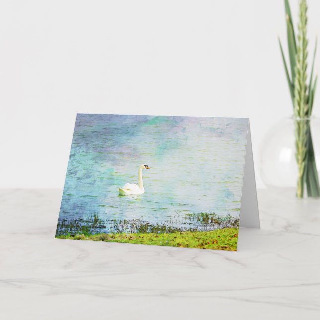 Efesierna med graverande Svan-skriptkort 4:7 Kort (Framsida)