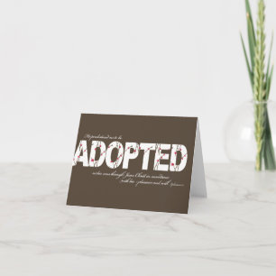 Efesiers 1:5-adoptionskort meddelande