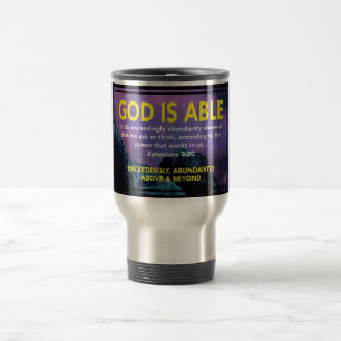 Efesiers 3:20 GOD ÄR ABLE   MONOGRAM Christian Resemugg