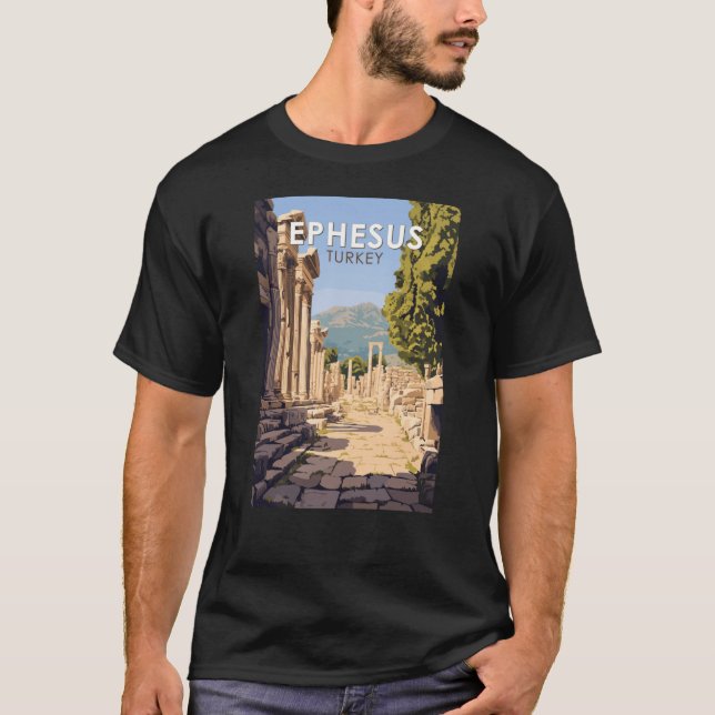 Efesurkeyravel Konst Vintage familj T Shirt (Framsida)