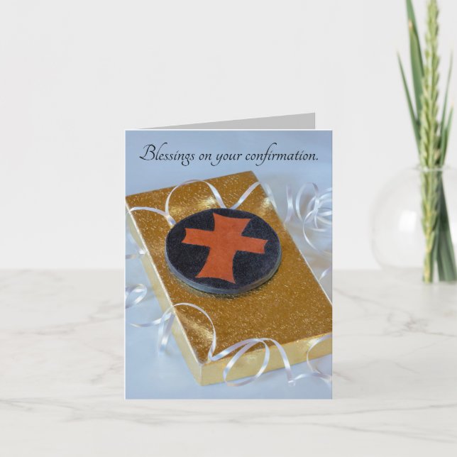 Efesus 2:8-9 Frälst genom tro Konfirmationskort Kort (Framsida)