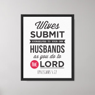 Efesus 5:22 canvastryck
