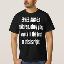 Efesus 6:1 Barn Lyder Föräldrar KJV Vers