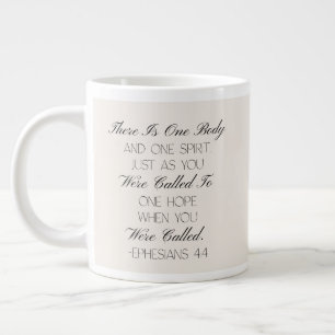 Efesusbrevet 4:4 Hopp Bibelvers Mugg Jumbo Mugg