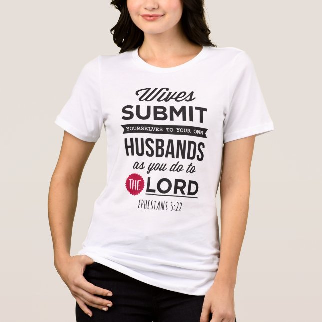 Efesusbrevet 5:22 t shirt (Framsida)