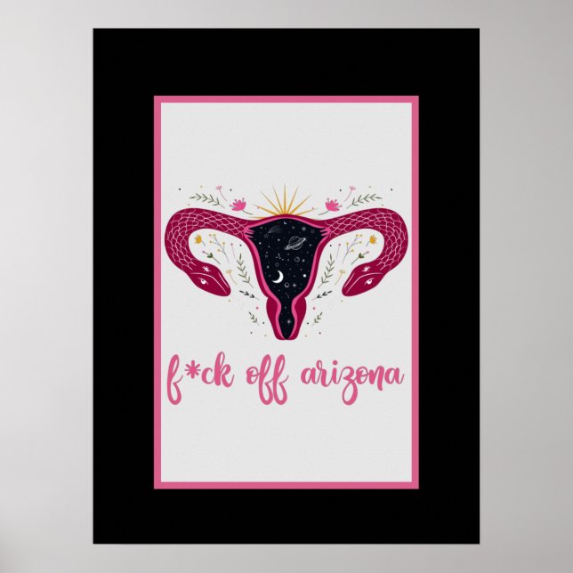 Eff av Arizona Celestial Uterus Pro-Choice Poster (Framsidan)