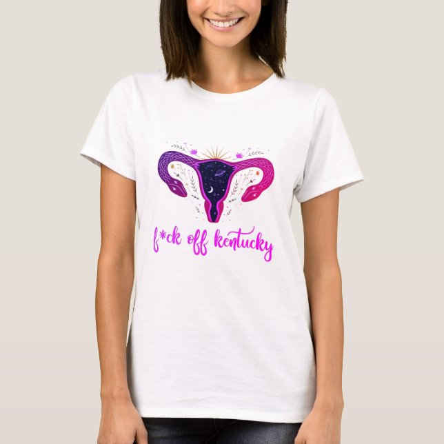 Eff av Kentucky Abortion Ban Celestial Uterus T Shirt (Framsida)