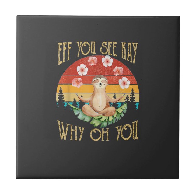 Eff You See Kay Why Oh You Seng T-Shirt Kakelplatta (Framsidan)