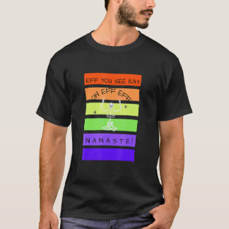 Eff You See Kay Yoga Skelett Sarcastic Halloween T Shirt