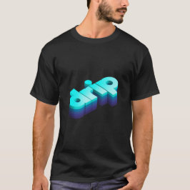 Effekt av 3D-dropptext T Shirt