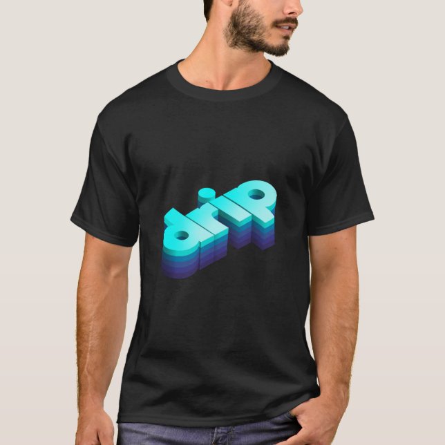 Effekt av 3D-dropptext T Shirt (Framsida)