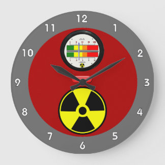 Effekt av strålningsgeiger-motverkning Funny väggk Stor Klocka