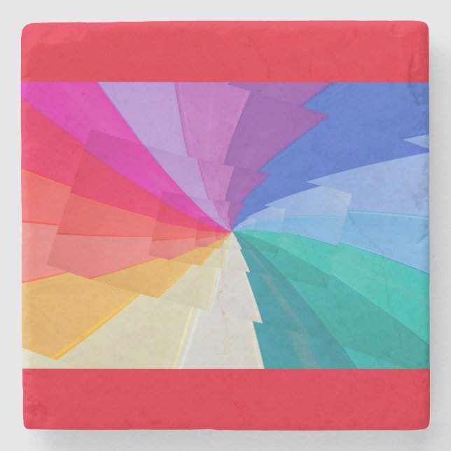 Effekt Droste på underlägg av sten (Framsidan)