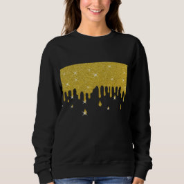 Effekt och miniatyrdiagram för Guld Glitter T Shirt