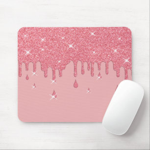 Effekt och miniatyrdiagram för Rosa Glitter Musmatta
