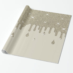 Effekt och miniatyrdiagram för Silver Glitter Presentpapper