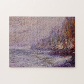 Effekten av Fog nära Dieppe Monet Fine Art Pussel
