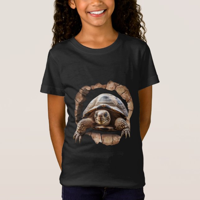 Effekter av Cute Turtle Animation. T Shirt (Framsida)