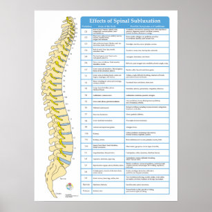 Effekter av spinalsubluxation Chiropraktik Poster
