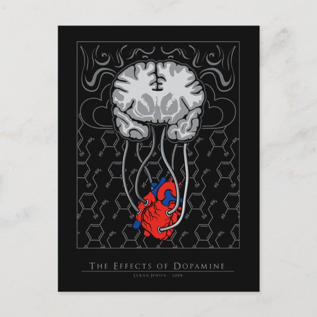 Effekterna av Dopamin - vykort (Framsida)