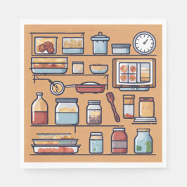 Effektiv Pappersservett för matlagning, organisera