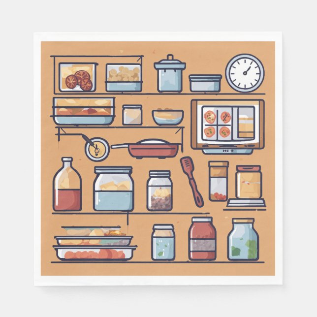 Effektiv Pappersservett för matlagning, organisera (Framsidan)