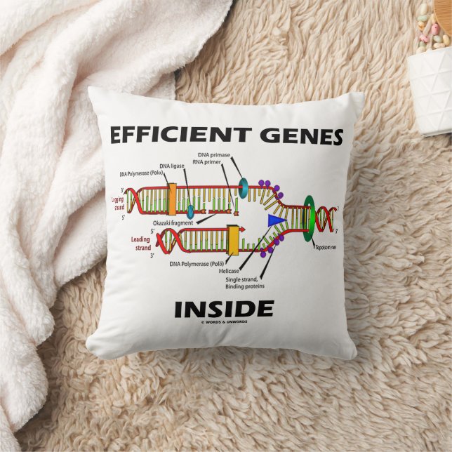 Effektiva gener inom DNA-replikering Humor Kudde (Filt)